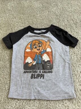jumping beans Gray & Black Raglan Blippi Graphic Tee